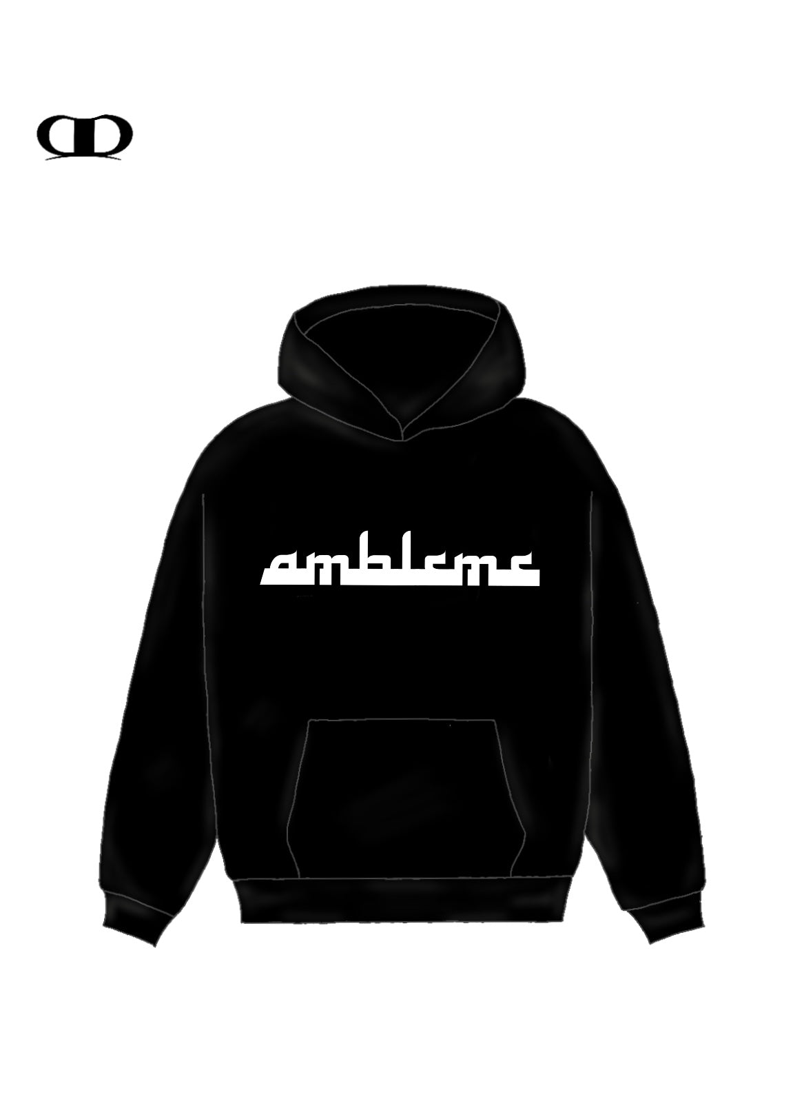 Hoodie AMBLM - Black PRECOMMANDE