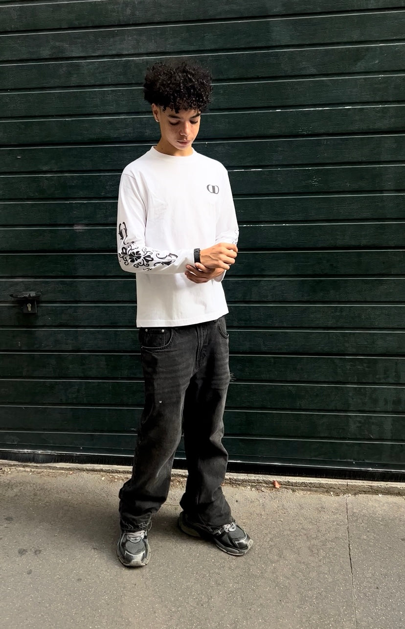 White Longsleeve AMBLM