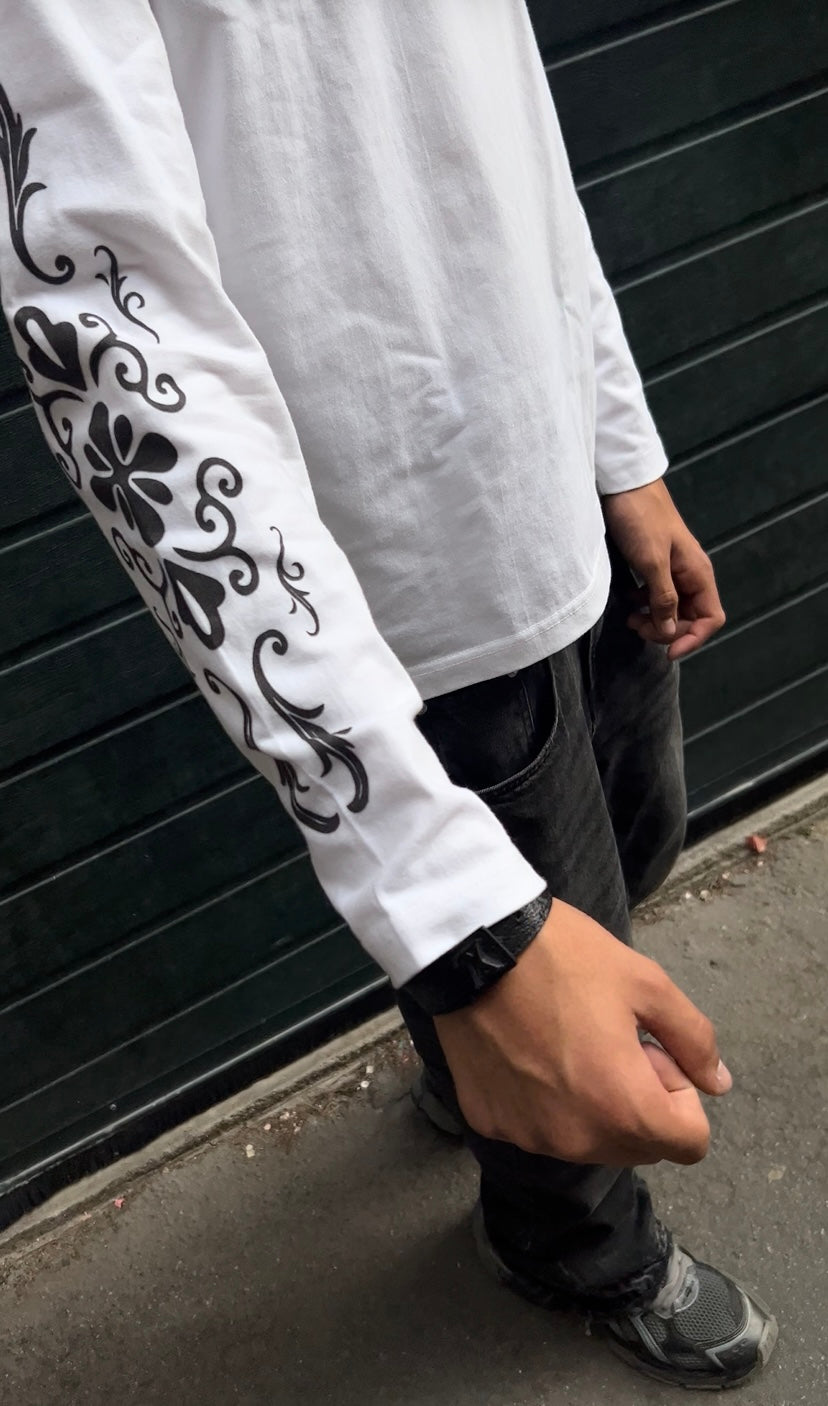 White Longsleeve AMBLM