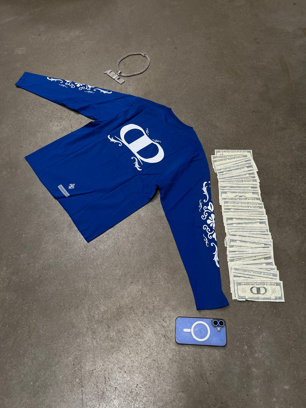 Electric Blue Longsleeve AMBLM