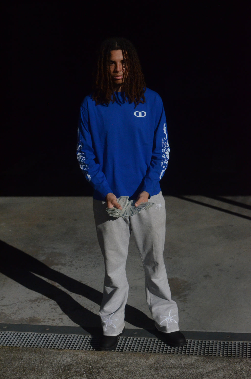 Electric Blue Longsleeve AMBLM