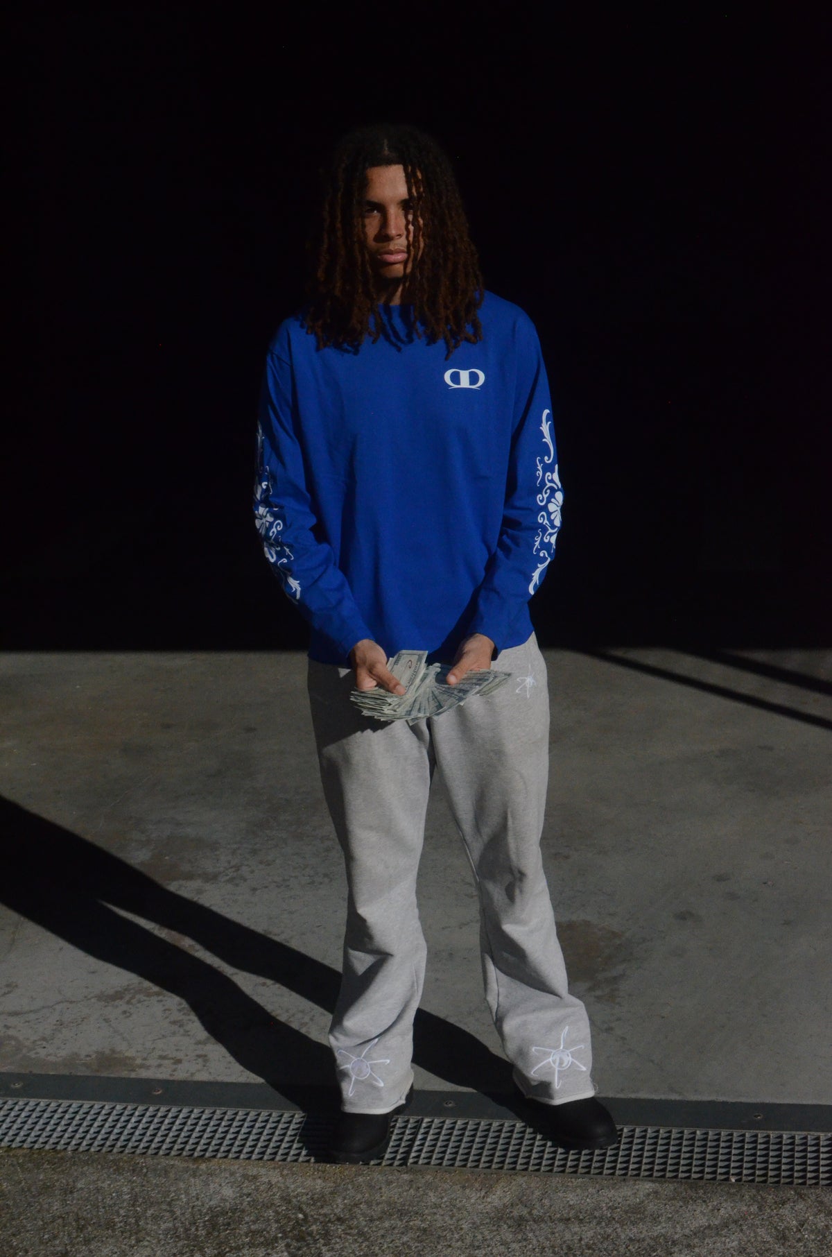 Electric Blue Longsleeve AMBLM